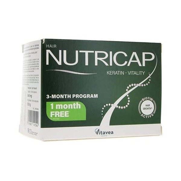 Nutrisanté Nutricap Kératine/Vitalité Multi-Vitamines/Minéraux 90 Capsules