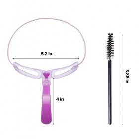 Pochoir Sourcils,8 Styles Sourcils Carte,Modèle De Sourcil Réutilisable Outil,Kit De Pochoir à Sourcils,Tampon à Sourcils,Kit