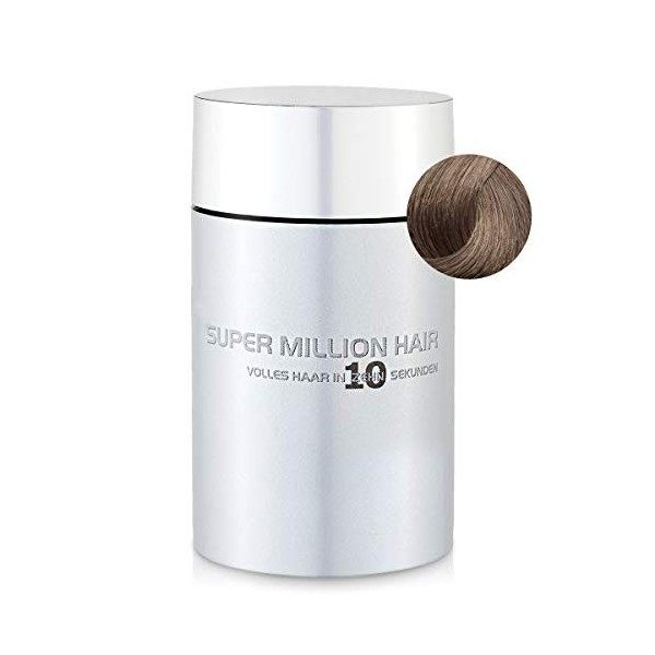 Super Million Hair - Fibres Capillaires Densifiantes pour Cheveux Clairsemés, Chute de Cheveux, 15g, Brun Moyen 23 