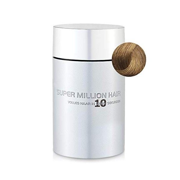 Super Million Hair - Fibres Capillaires Densifiantes pour Cheveux Clairsemés, Chute de Cheveux, 15g, Brun Moyen 23 