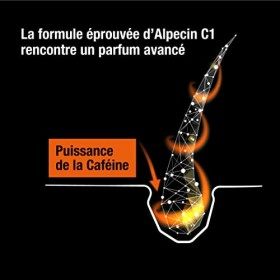 Alpecin Black Booster Tonique pour Cheveux 200ml | Prévient et Réduit la Chute des Cheveux | Croissance Naturelle des Cheveux