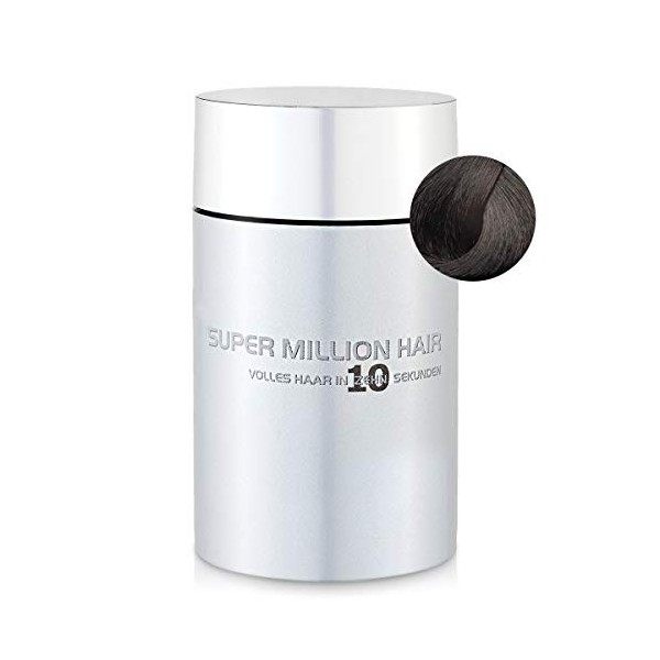 Super Million Hair - Fibres Capillaires Densifiantes pour Cheveux Clairsemés, Chute de Cheveux, 25g, Brun Clair 3 