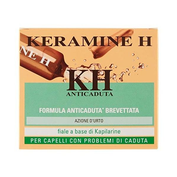 Keramine H, KH Lot de 2 ampoules anti-chute pour cheveux