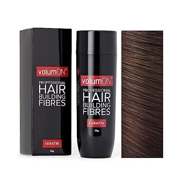 VolumON Professional Hair Building Fibres - Anti-chute - Kératine - 28 g - Jusqu’à 30 utilisations - Choisissez parmi 8 nuanc