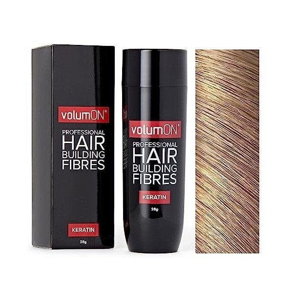 VolumON Professional Hair Building Fibres - Anti-chute - Kératine - 28 g - Jusqu’à 30 utilisations - Choisissez parmi 8 nuanc