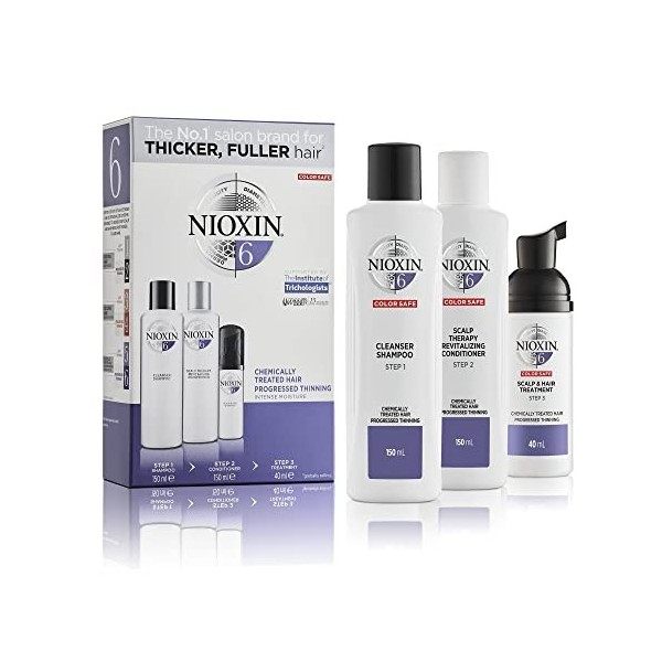 Wella Professionals Nioxin System 6 - Kit chute avancée des cheveux pour plus de volume - Cheveux sensibilisés et très fins 1