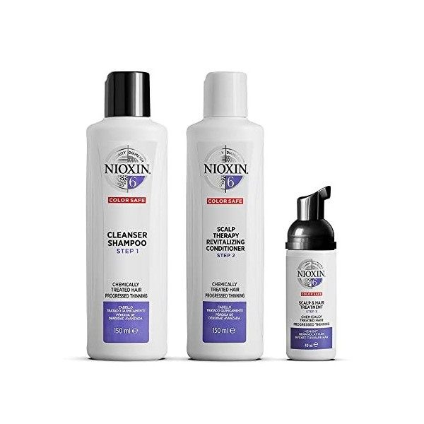 Wella Professionals Nioxin System 6 - Kit chute avancée des cheveux pour plus de volume - Cheveux sensibilisés et très fins 1