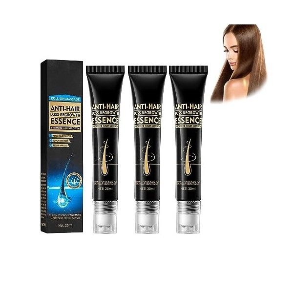 Stovis Biotin Hair Growth Roll-On Massage Essence, Natural Biotin Oil for Hair Growth, Stovis Biotin Hair Growth Essence, Sti