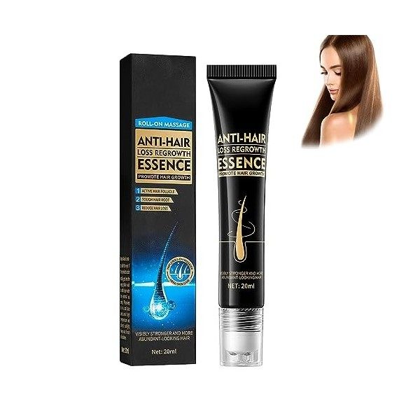 Stovis Biotin Hair Growth Roll-On Massage Essence, Natural Biotin Oil for Hair Growth, Stovis Biotin Hair Growth Essence, Sti