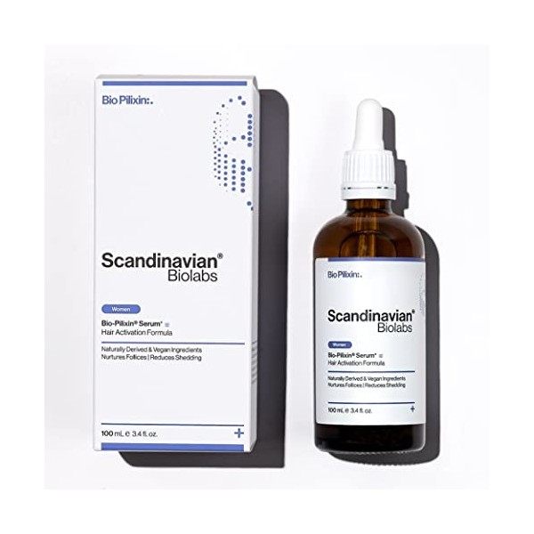 Scandinavian Biolabs Sérum capillaire pour favoriser la pousse des cheveux, pour femme | Traitement entièrement naturel pour 