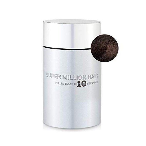 Super Million Hair - Fibres Capillaires Densifiantes pour Cheveux Clairsemés, Chute de Cheveux, 15g, Brun Moyen 23 