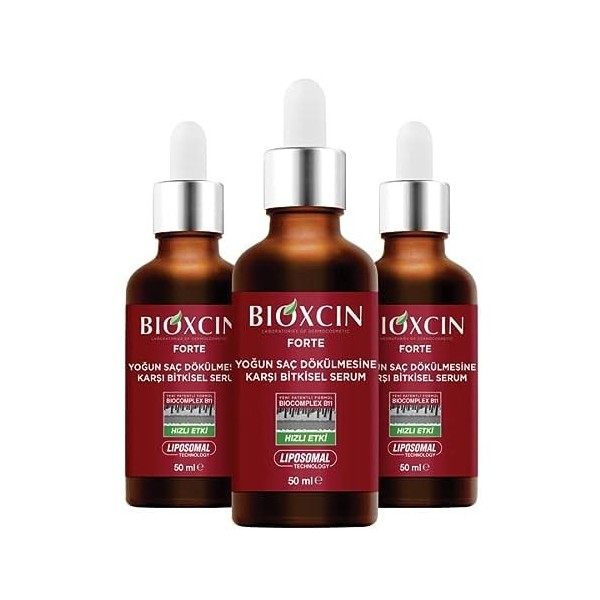 Bioxcin Forte Herbal Sérum anti-chute de cheveux 3 x 50 ml