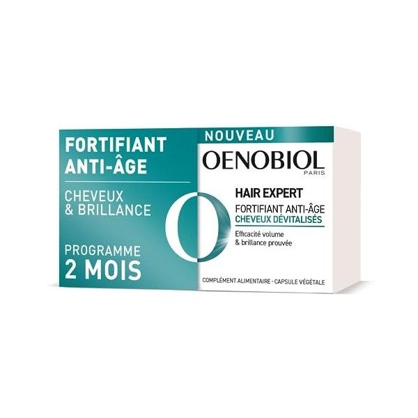 OENOBIOL HAIR EXPERT Fortifiant Anti-Âge - Nouveau - Marc de Raisin et Céramides - Efficacité prouvée - Favorise la brillance