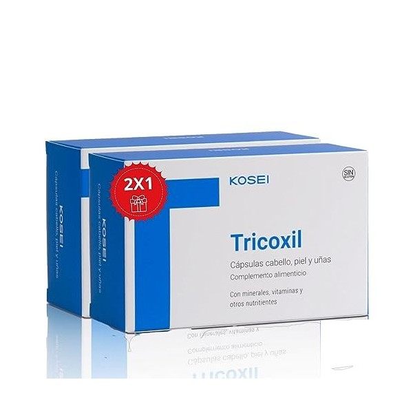 Tricoxil Capsules Anti-chute de Cheveux - Complément alimentaire avec vitamines, minéraux et extraits de plantes pour garder 