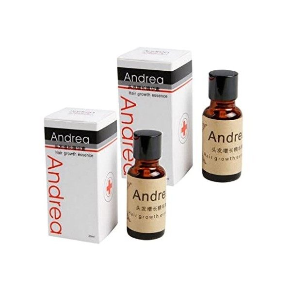 ANDREA Lot de 2 sérums pour la croissance des cheveux - Sérum anti-perte de cheveux - 1 L/422,50