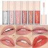 6 Pcs Lip Gloss Set Lip Oil Light Hydratant Lip Glow Oil Long Lasting Waterproof Liquid Lipstick Crystal Jelly Lip Tinted Liq