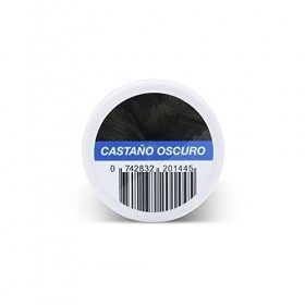 Fibres capillaires LuxHair en fines filaments couleur Châtain Foncé. Aide à dissimuler lalopécie chez les hommes et les femm