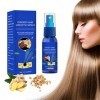 Ginger Hair Growth Spra Anti Loss Hair Serum, Croissance Rapide des Cheveux, Huile Essentielle de Cheveux, Prévenir la Sécher