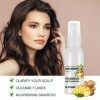 Spray au gingembre contre la chute des cheveux, essence épaississante pour cheveux 20 ml – Spray épaississant pour le volume 