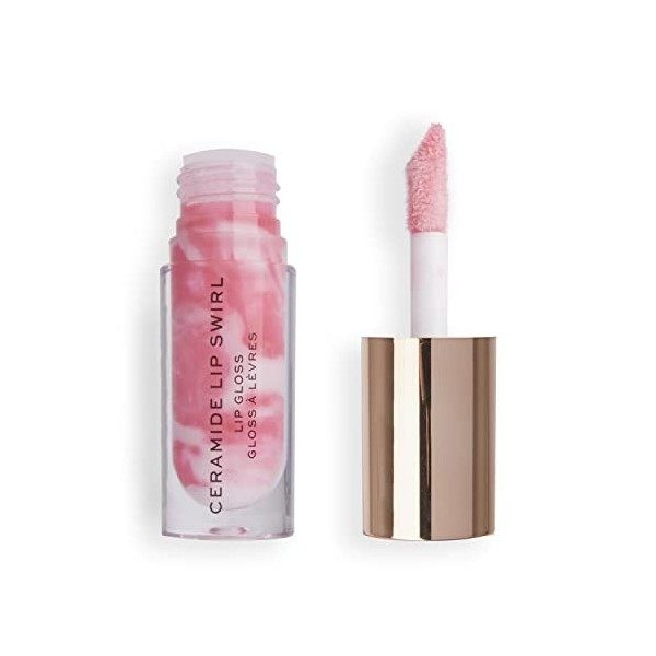 Makeup Revolution, Lip Swirl Ceramide Gloss, Lipgloss, Rose Doux, 4.5ml