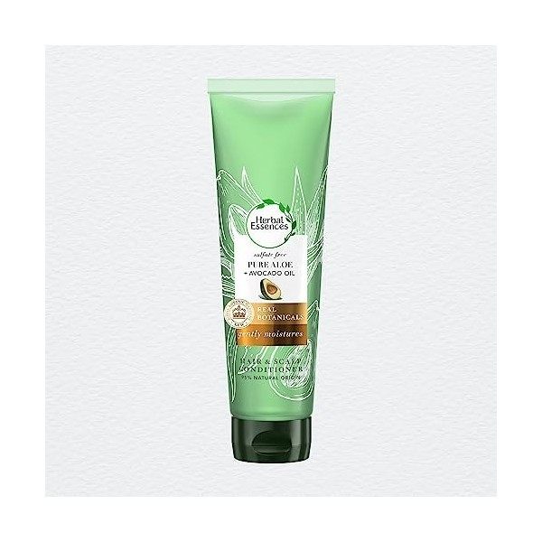 Herbal Essences Après Shampoing sans Sulfates Aloe Vera/Huile d’Avocat 180 ml