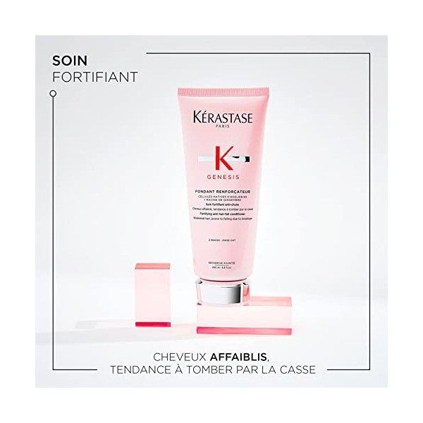 Kérastase, Genesis, Après-Shampoing Fortifiant & Anti-Chute, Hydratant & Réparateur, Pour Cheveux Fragiles, Fondant Renforçat