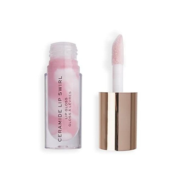 Makeup Revolution, Lip Swirl Ceramide Gloss, Lipgloss, Rose Doux, 4.5ml