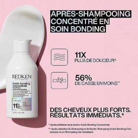 Redken, Après-Shampoing Concentré pour Cheveux Abimés & Secs, Transformation Capillaire Immédiate, Acide Citrique, Acidic Bon