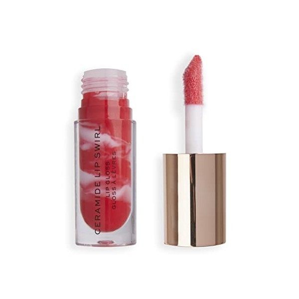 Makeup Revolution, Lip Swirl Ceramide Gloss, Lipgloss, Rose Doux, 4.5ml