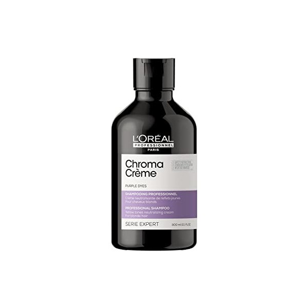 LOréal Professionnel, Shampoing Violet Neutralisant les Reflets Jaunes Indésirables, Cheveux Blonds, Méchés à Blond Platine,