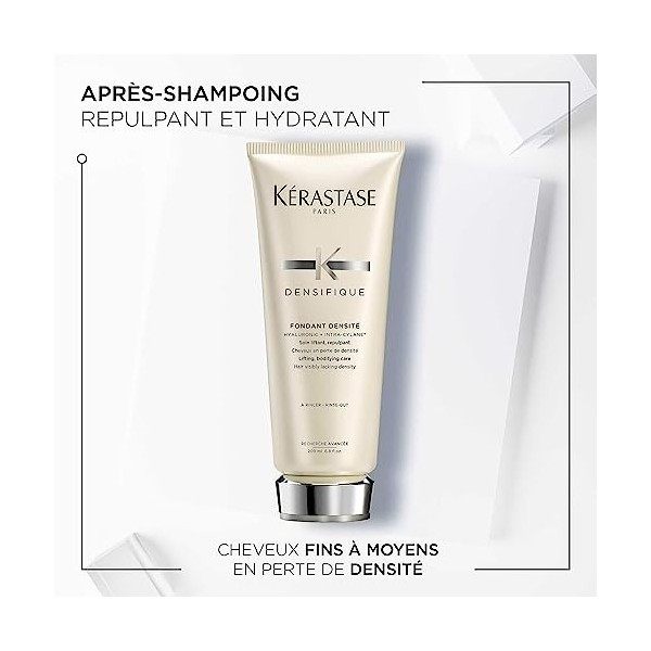 Kérastase, Densifique, Après-Shampoing Repulpant & Densifiant, Pour Cheveux Fins & Clairsemés, Fondant Densité, 200 ml