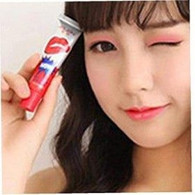 6 couleurs Longue Tenue couleur Tatouage imperméable Peel Off tête bouclier Tint Lip Gloss Soins des lèvres