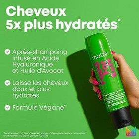 Matrix, Après-Shampoing Hydratant & Démêlant pour Cheveux Secs à Très Secs, Acide Hyaluronique et Huile dAvocat, Food For So