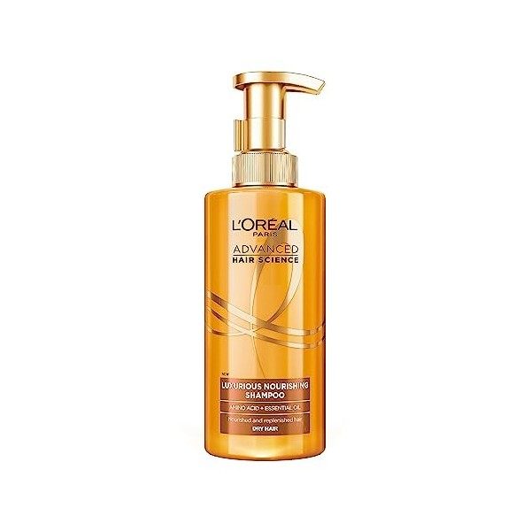 LOréal Paris - Shampooing Rituel Nourrissant - Nutrition 48H & Brillance Miroir - Acide Aminé & Huile Essentielle Pure - Pou