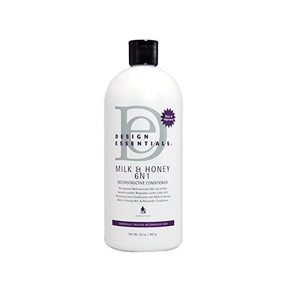 Design Essentials Milk & Honey 6N1 reconstructive Conditioner, 32 oz