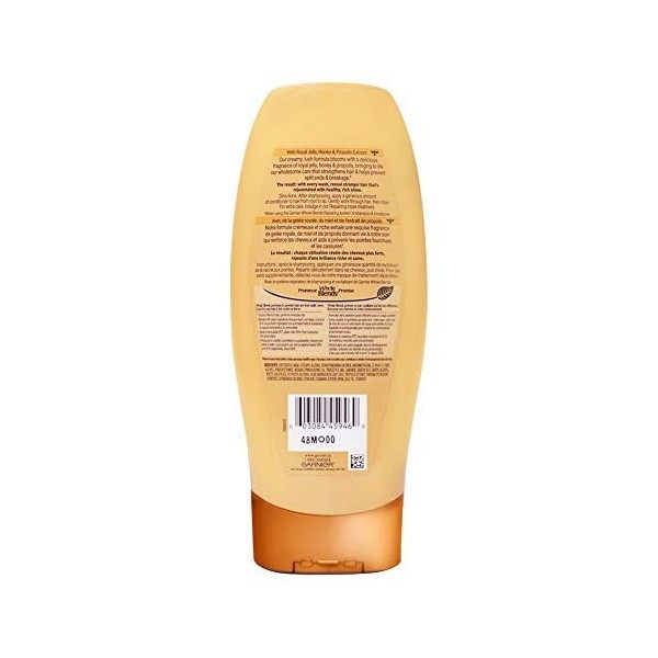 Garnier Mélanges entiers réparation trésors de miel conditionneur, cheveux abîmés 12,5 fl oz 1 Count Honey Conditioner Trés