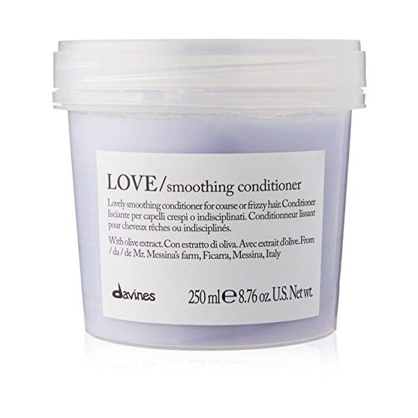 Davines LOVE Smoothing Conditioner - après-shampooing lissant pour cheveux frisés ou indisciplinés 250ml - New Formula 2022