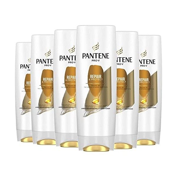 Pantene Active Pro V Repair & Protect, Après-shampoing au complexe protecteur à la kératine, Lot de 6x200 ml