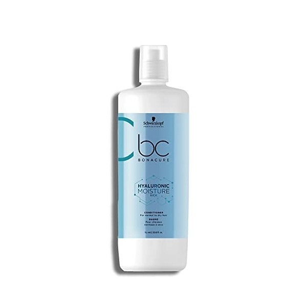 Schwarzkopf Professional BONACURE Hyaluronic Moisture Kick, Baume pour cheveux normaux à secs, 1L