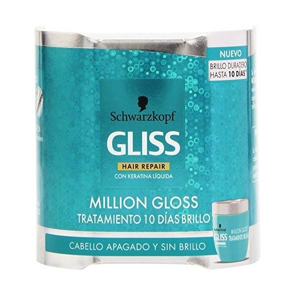 Schwarzkopf Gliss – Million Gloss Traitement 10 jours Gloss – Pour cheveux Arrêt et sans brillance – 150 ml