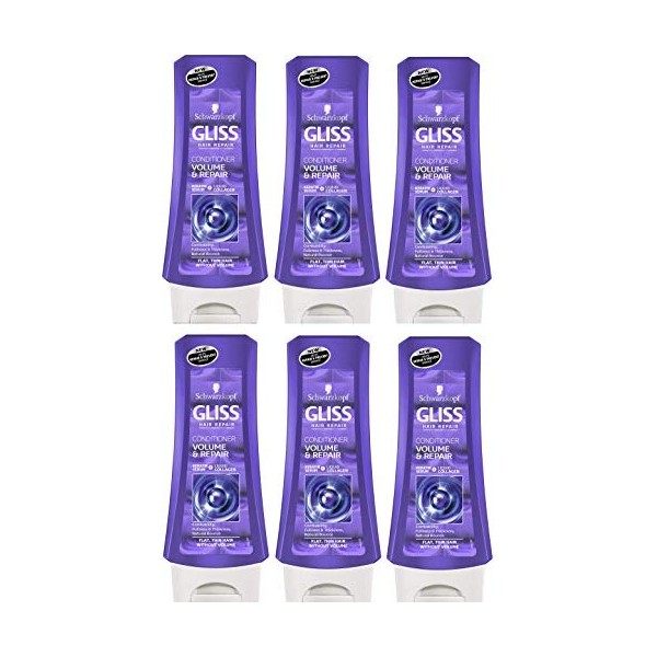 Schwarzkopf Gliss Ultimate Volume Conditioner 200 ml Lot de 6