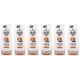 6&nbsp;après-shampoings Schwarzkopf Gliss Total Repair, 200&nbsp;ml
