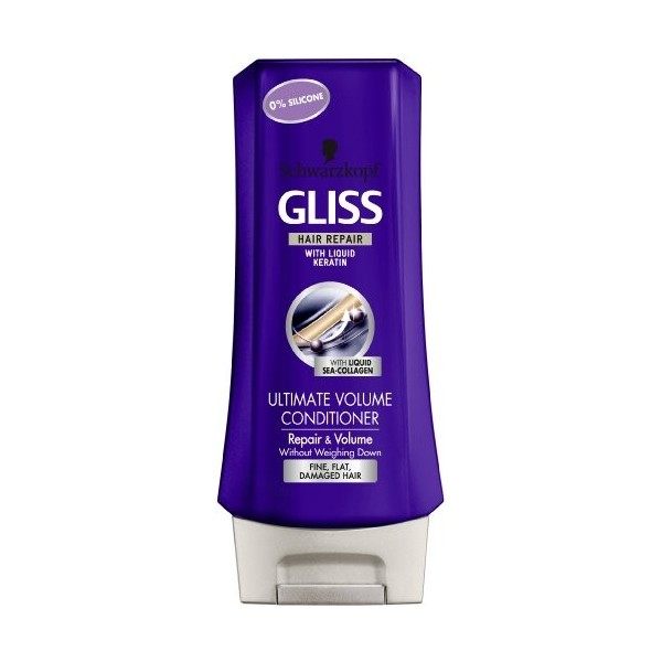 Schwarzkopf Gliss ultime Volume Conditioner 200 ml lot de 3 