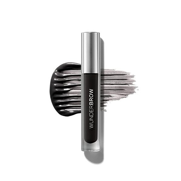 Wunder2 Wunderbrow Gel à Sourcils Longue Tenue, Waterproof, Teinte Black Brown, 1 Unité