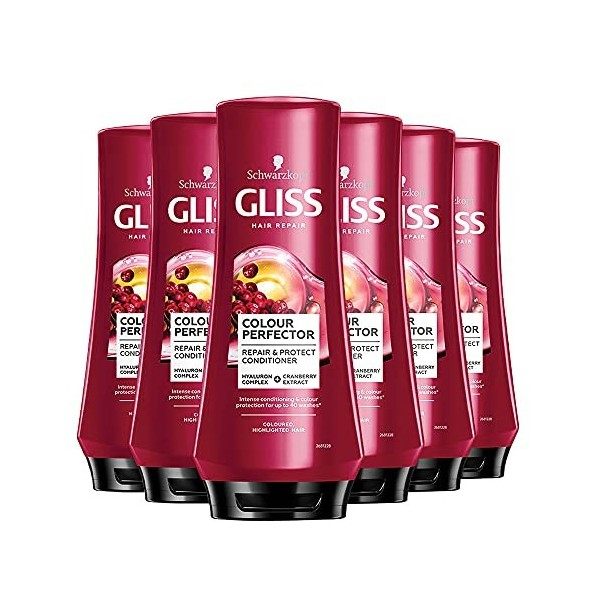 Schwarzkopf Gliss Couleur protéger Conditionneur 200 ml – Lot de 6