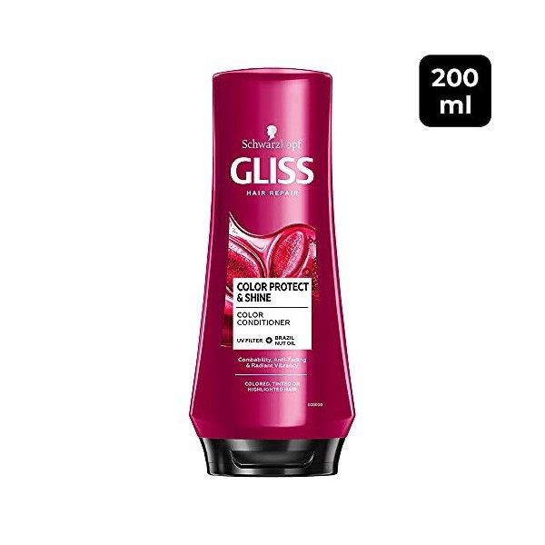 Schwarzkopf Gliss Couleur protéger Conditionneur 200 ml – Lot de 6