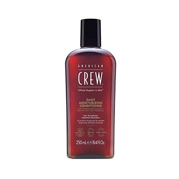 AMERICAN CREW Après-Shampoing Hydratant Quoditien Menthe dagrumes, formule vegan, 250 ml