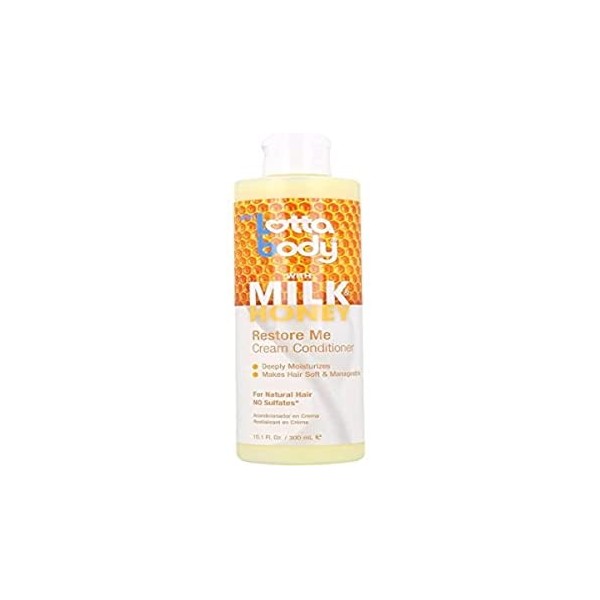 Lotta Body Milk Honey Restore Me Cream Conditioner 10oz 300ml