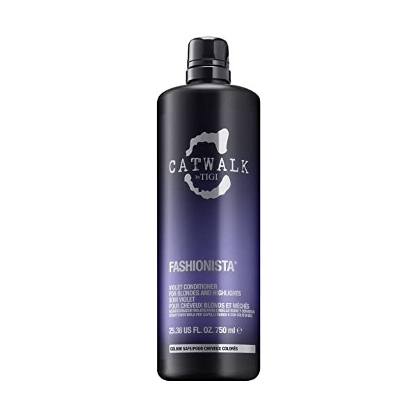 TIGI Catwalk Fashionista Après-shampooing violet pour cheveux blonds 750 ml