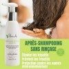 Après-Shampooing sans Rinçage Démêlant Hydratant à la Macadamia Anti-Frizz, Anti-Frisottis pour les Cheveux, Sans Sulfates, S